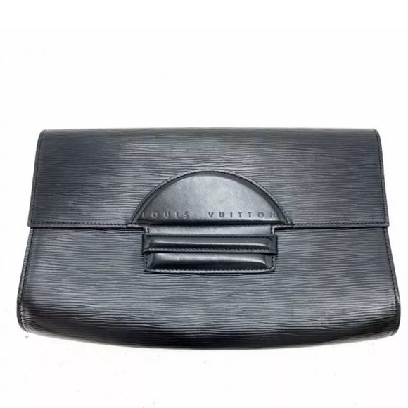 Authentic Louis Vuitton Black Epi Leather Clutch - Picture 1 of 12
